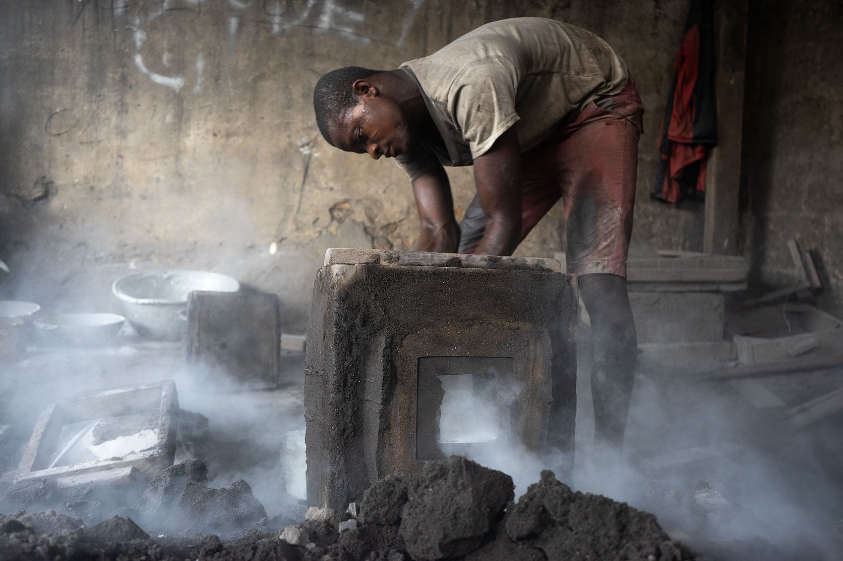 Making Coal Pots Accra Ghana