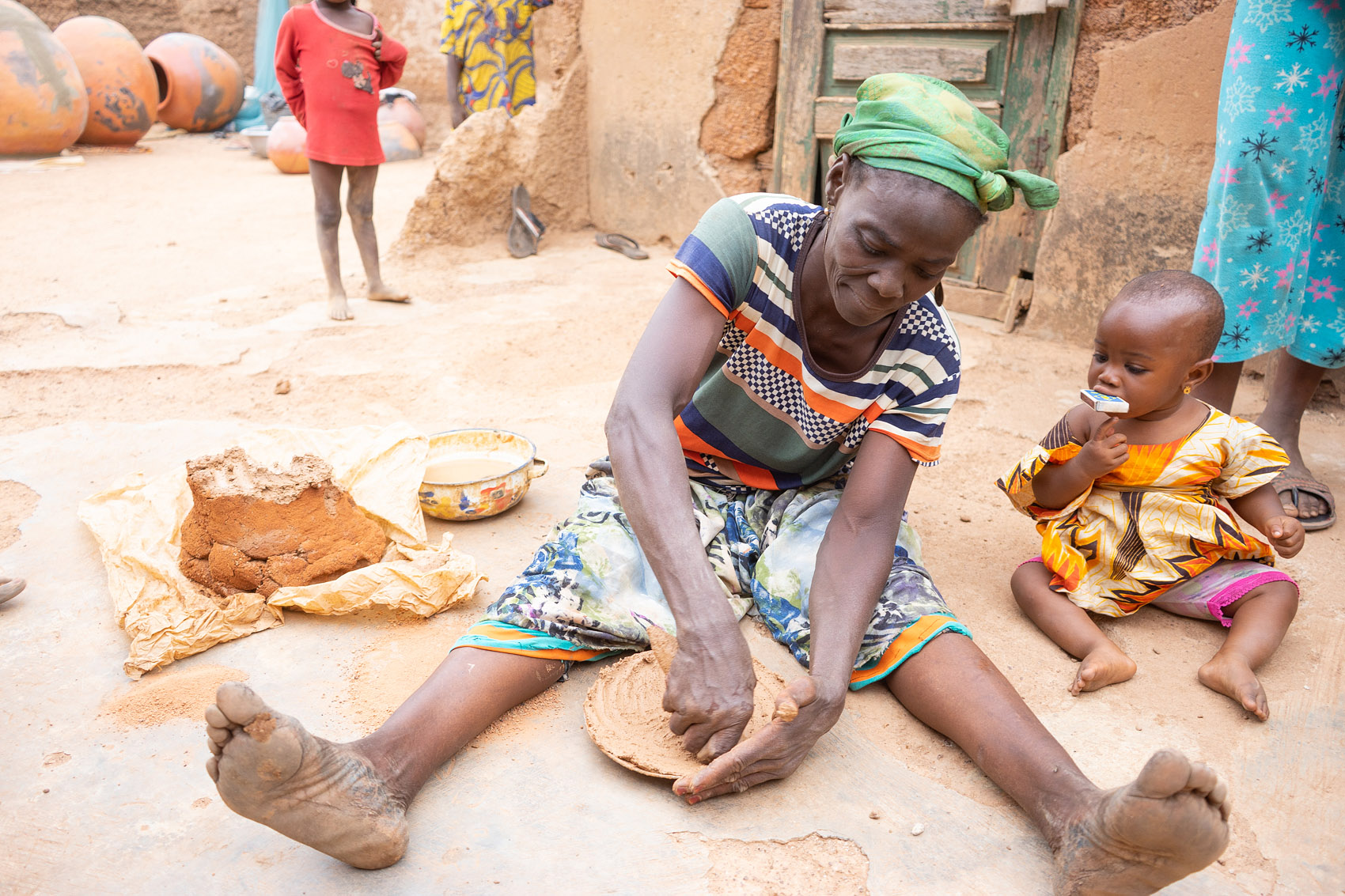 Kukuo village for ceramics in Tamale Ghana