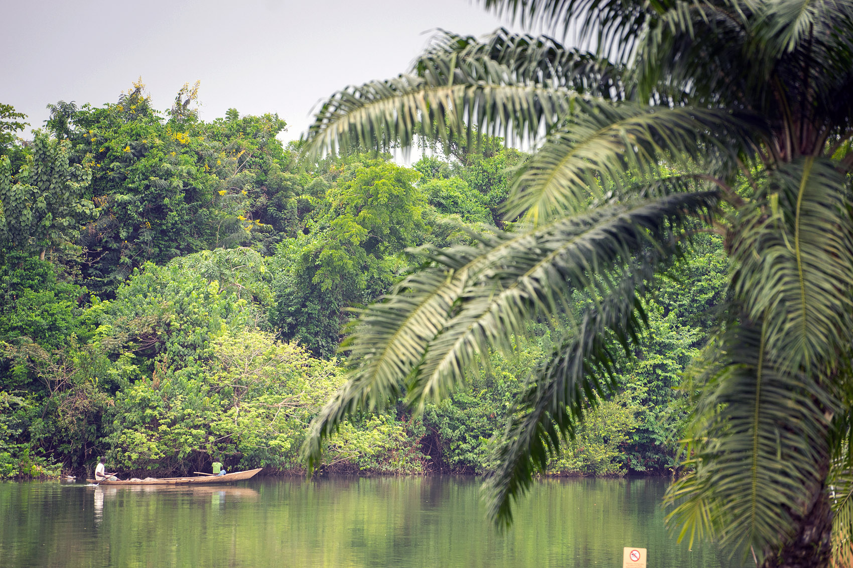 Volta Lake river boat